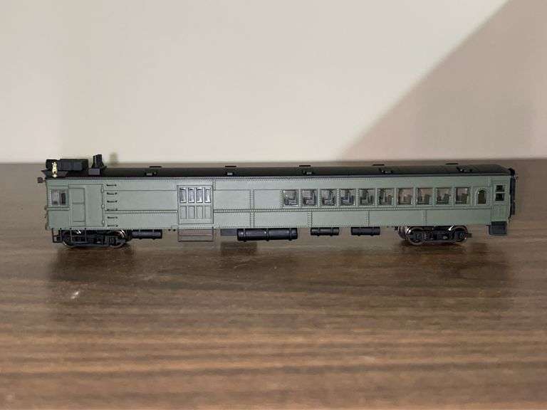 Bachmann Spectrum (81402) Nashville, Chattanooga & St. Louis HO Gas Electric (Doodlebug) Painted Green (unlettered)…..part of The Master Railroader Series in original box image