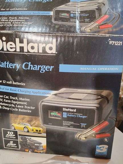 Battery Charger DieHard Manual Operation For 12 volt batteries. Untested image