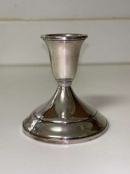Towle weighted sterling candlestick…..4” tall and 231 grams image