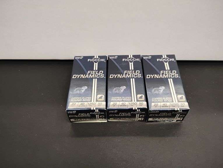 Three 50 Cartridge Boxes Fiocchi 22 LR 40gr image
