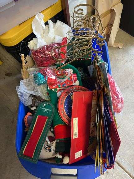 Tote full of Christmas decor and other image