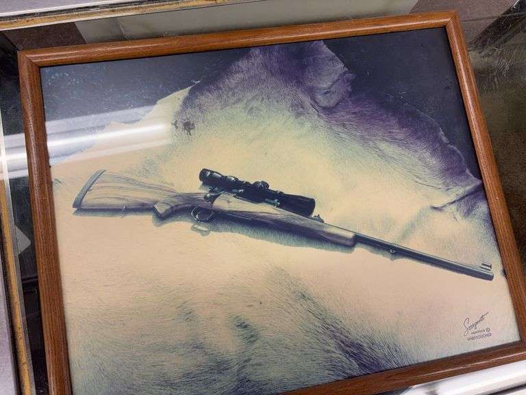 Framed Photograph of Rifle by Memphis’ Own Stock Maker Harry Sargent image