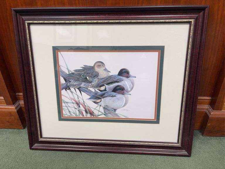 Framed Waterfowl Print by Art LaMay. image