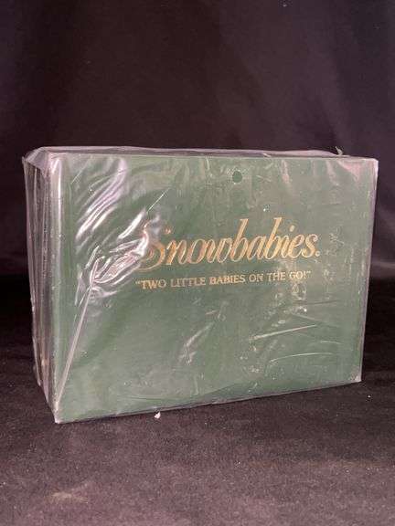 NIB Dept. 56 Snowbabies “Two Little Babies On The Go” porcelain figurine…..box is sealed and image is from Dept. 56 website image
