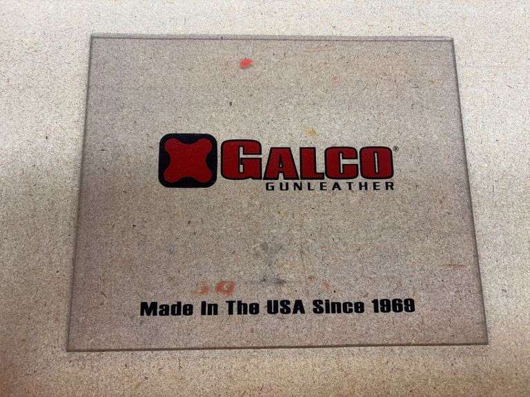 12” Clear Galco Gun Leather USA 1969 Gun Mat image