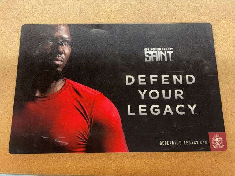 Springfield Armory Saint “Defend Your Legacy” Gun Mat at 17” image