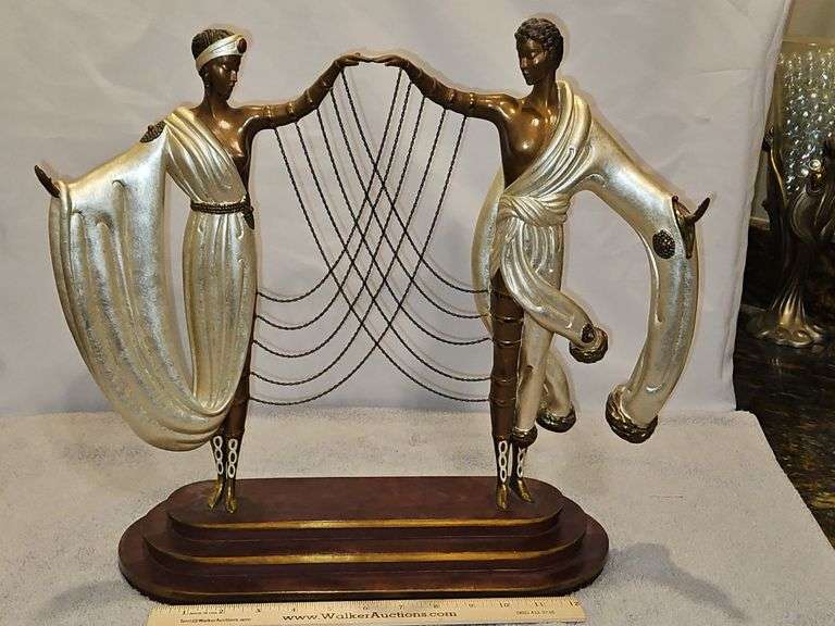 Erté Images in Bronze Limited Edition "The Wedding" Signature Stamped & Numbered 101/375 w/COA & Cert. of Value... image