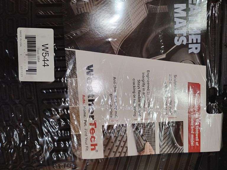 Weather Tech front #W544 and rear #545 rubber floor mats for 2020-2025 Nissan Sentra. New image