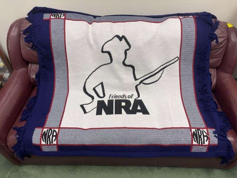 Square “Friends of the NRA” Quilted Throw Blanket image