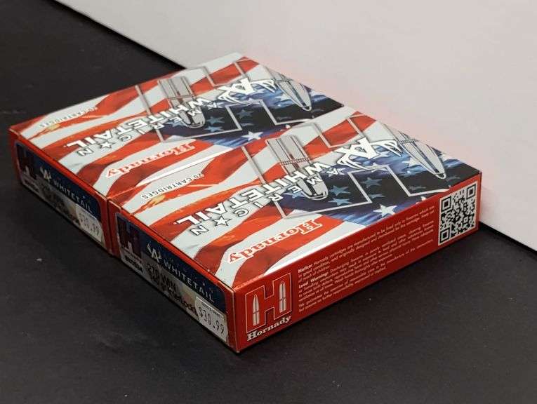 Two 20 Cartridge Boxes Hornady American Whitetail 270 WIN 140 Grain InterLock image