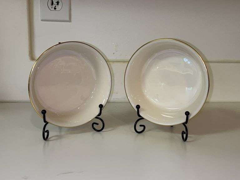 Set of (2) LENOX Eternal fruit bowls image