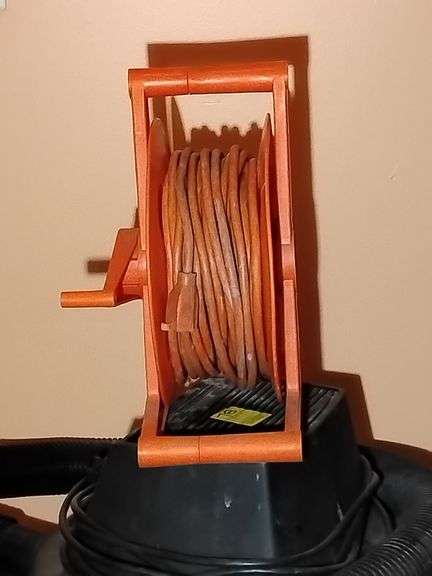 Heavy Duty Extension Cord on Spool. Length unknown, used, untested image