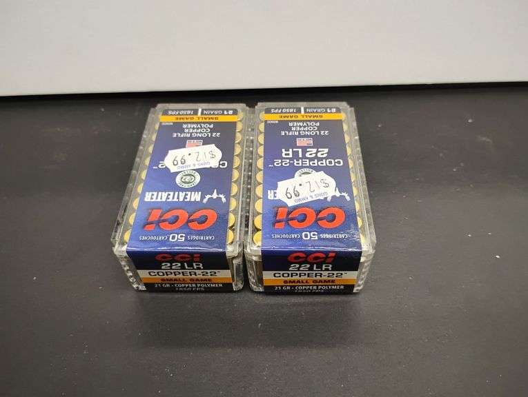 Two 50 Cartridge Boxes CCI 22 LR Polymer 21gr image