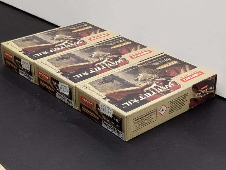 Three 20 Cartridge Boxes Norma Whitetail 7mm-08 150 Grain 9.7g image