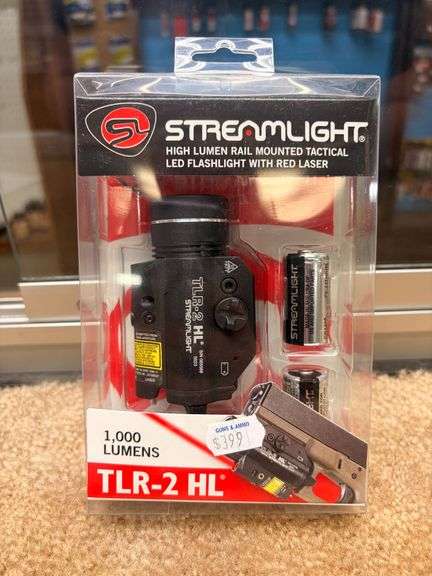 Streamlight High Lumen Rail Mounted Tactical LED Flashlight , Red Sight TLR-2 HL image
