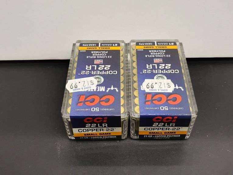 Two 50 Cartridge Boxes CCI 22 LR Polymer 21gr image