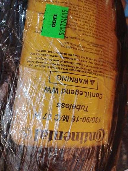 CONTINENTAL MOTORCYCLE TIRES WIDE WHITES, SET FOR 2019 INDIAN SCOUT BOBBER, BACK 180/65 B 16 M/C 81H Tubeless ContiLegend WW, FRONT 130/90-16 M/C 67 H Tubeless ContiLegend WW. New still in wrappers. image