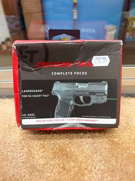 Crimson Trace LaserGuard Sig Sauer P365, Green Sight LG-422G image