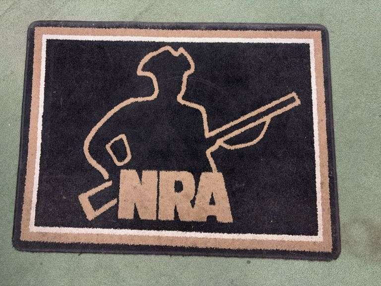 Black NRA Logo Mat image