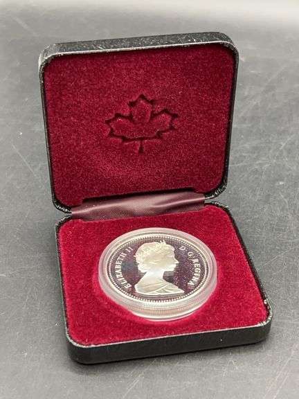 Royal Canadian Mint Silver Dollar - marking the 100th Anniversary of the Transcontinental Railroad and the centenary of the City of Vancouver…..with COA and original case with sleeve image