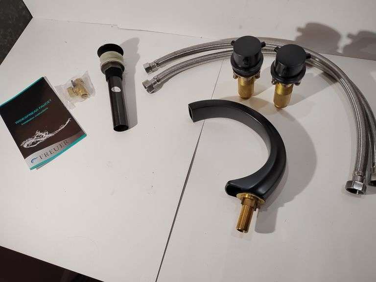 Freuer Bathtub Widespread Faucet, Oil Rubbed Bronze Finish. New in box. Untested image