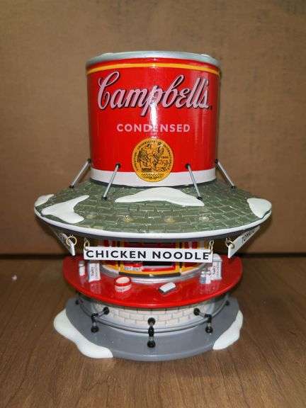 Dept. 56 The Original Snow Village Campbell’s Soup Counter lighted porcelain piece in original box image