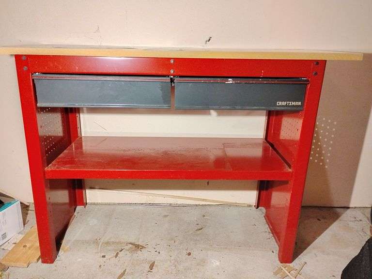 Craftsman Work Bench 2 Drawer 33 1/2"T x 48"L x 20 1/4"D image