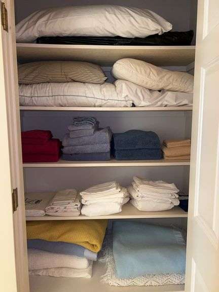 Contents of linen closet image