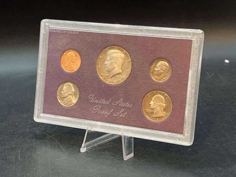 1987 United States Proof Set in original box with spec sheet image