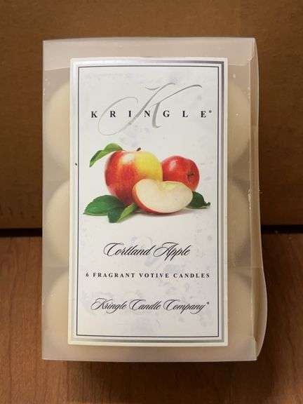 Box of (6) NEW Kringle Candle votives…..Cortland Apple scent image