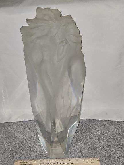 Vintage Frederick Hart Limited Edition "First Light" 1989 21" Tall Acrylic Sculpture Signed & Numbered 199/350 NO PAPERWORK in very good vintage condition... image