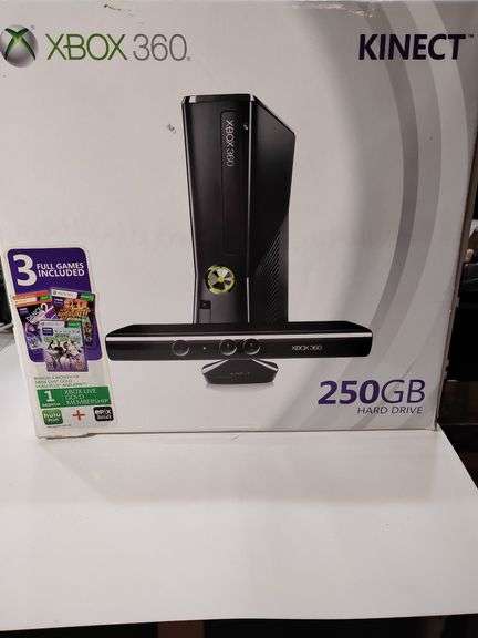 XBOX360, used but packed back in original box. Untested image