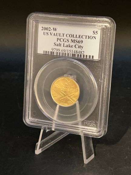 Uncirculated 2002-W Gold $5 Commemorative Salt Lake City Olympic Winter Games Coin…..PCGS MS-69…..US Vault Collection image