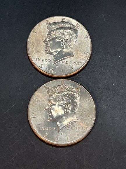 (2) 2011-P Kennedy Half Dollars image