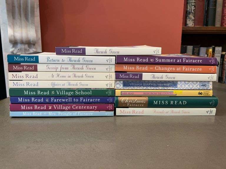 Grouping of books by Miss Read including several from the “Thrush Green” series image