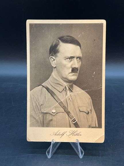 Rare circa 1930s Adolf Hitler photo postcard - certified by the Gettysburg Museum of History to be authentic and with COA and other supporting paperwork image