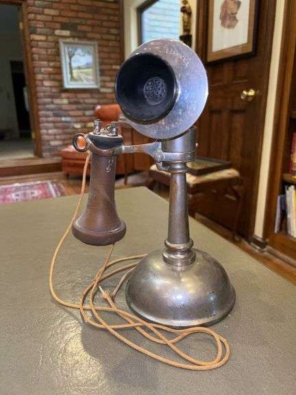 Antique Tri-State Tel & Tel Co. Candlestick Phone manufactured by Stromberg-Carlson Tel. Mfg. Co. (1333312C) image