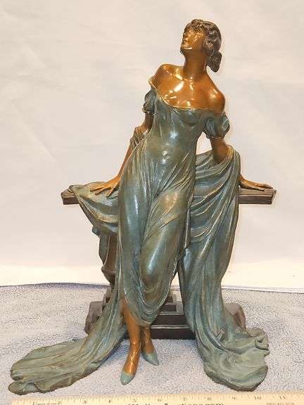 Louis Icart Limited Edition 15.5" Tall Bronze "Werther"; Signature Stamped & Numbered 60/350 w/COA & Appraised Value... image