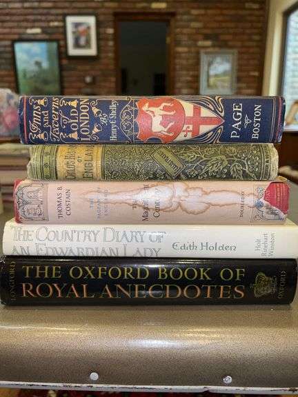 Grouping of (5) vintage books regarding London, Child’s History of England and more image