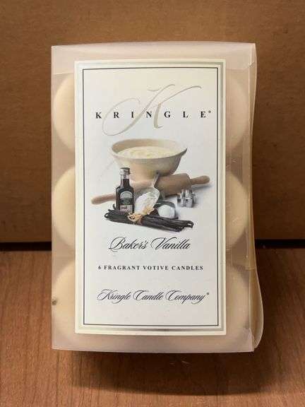 Box of (6) NEW Kringle Candle votives…..Baker’s Vanilla scent image