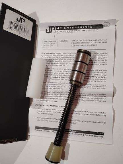 JP Enterprises Gen 2 Silent Captured Spring and Rifle-length spacer image