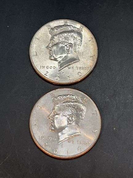 (2) 2010-D Kennedy Half Dollars image