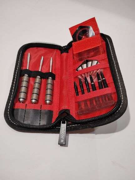 Unicorn Dart Set black zipper wallet case. New image