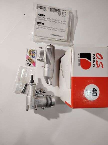 O.S.Max 40 FP 13331 model racing engine. New in box. Untested. image