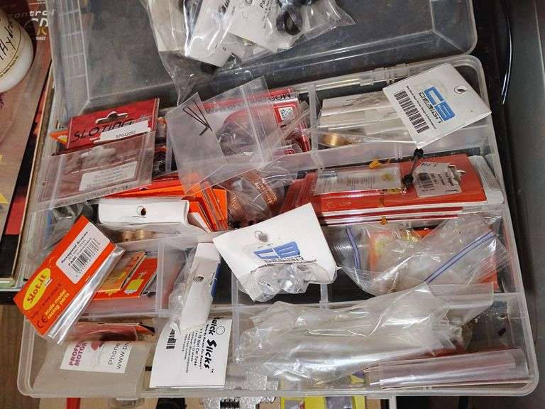 Mega Model building supplies lot, please see pictures closely. Megs slot car kit. image