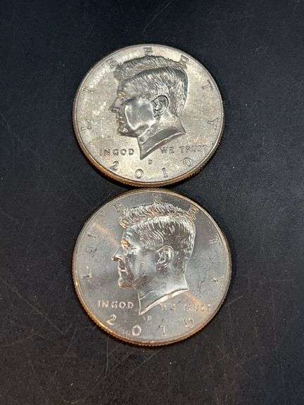 (2) 2010-D Kennedy Half Dollars image