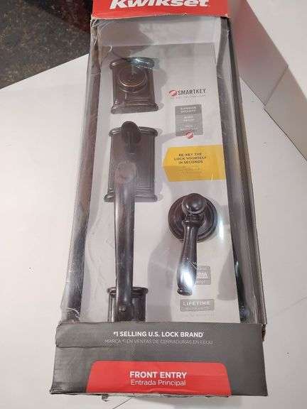 Kwikset Front Entry Handle set single cylinder  Lock Kit, Venetian Bronze finish. New in box. image