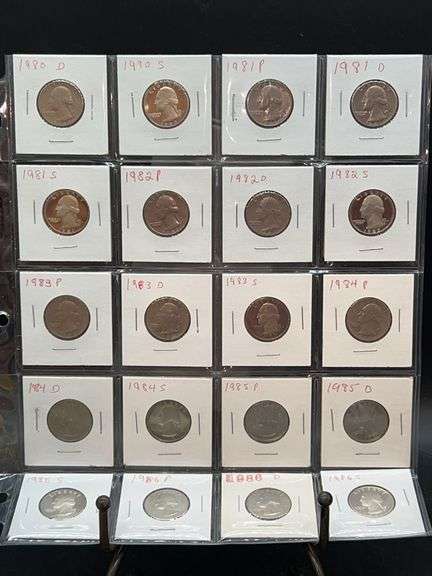 (3) Sleeves of Washington Quarters…..various years and mint marks image