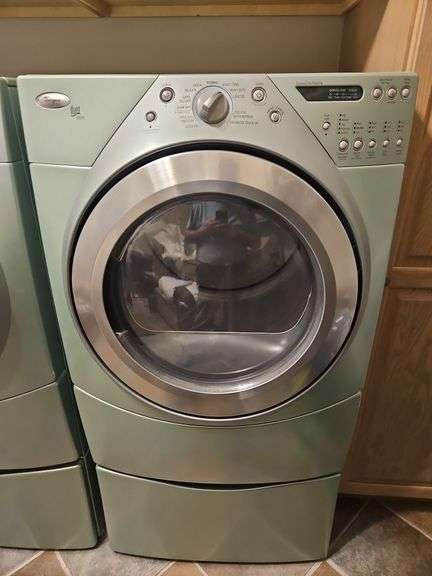 Duet® Steam 7.5 cu. ft. Dryer Model: WED9600TA1 w/15" Pedestal/Drawer Stand... image