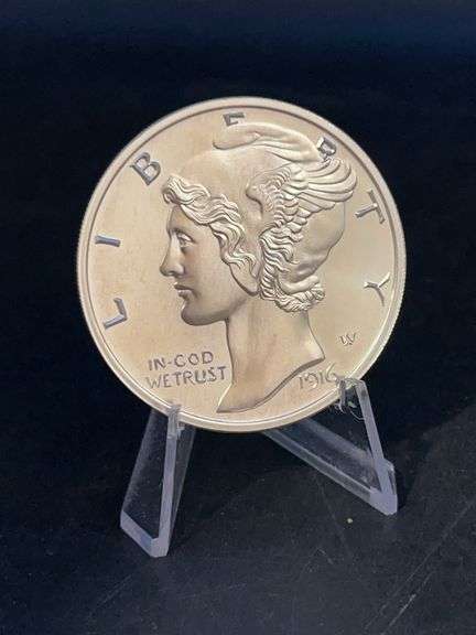 1916-W Silver Mercury Dime…..2oz fine silver…..with COA from GovMint.com image